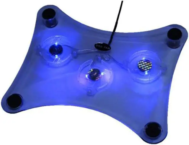 Main image of 3 Fans USB Cooler Cooling Pad Stand LED Light Radiator for Laptop PC Notebook
