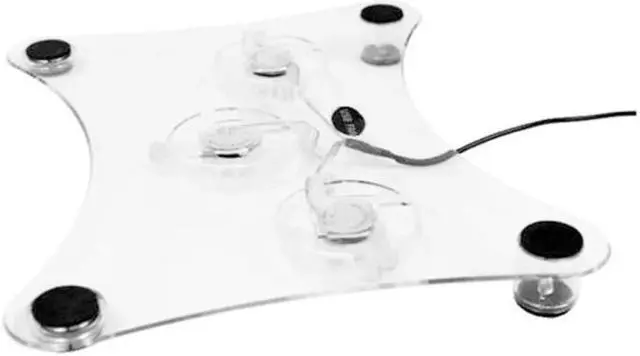 Alt view image 2 of 5 - 3 Fans USB Cooler Cooling Pad Stand LED Light Radiator for Laptop PC Notebook