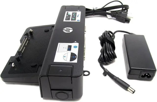 Alt view image 2 of 4 - Hewlett Packard HP 2012 90W Docking Station A7E32UT#ABA for Notebook - Proprietary Interface - 4 x USB Ports - Network (RJ-45) - DVI - VGA - DisplayPort