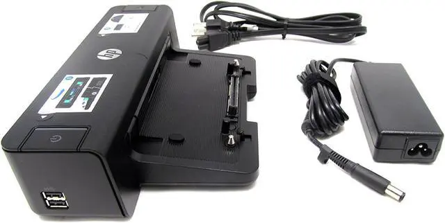 Alt view image 3 of 4 - Hewlett Packard HP 2012 90W Docking Station A7E32UT#ABA for Notebook - Proprietary Interface - 4 x USB Ports - Network (RJ-45) - DVI - VGA - DisplayPort
