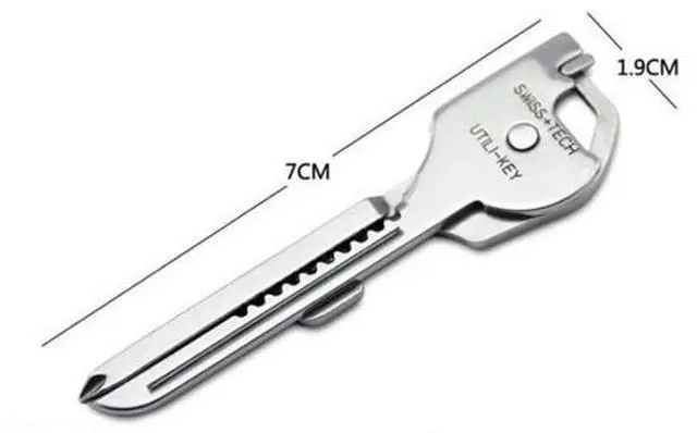 Alt view image 2 of 6 - Swiss+Tech ST66676 Utili-Key 6-in-1 Keyring & Keychain Multi-Function Tool