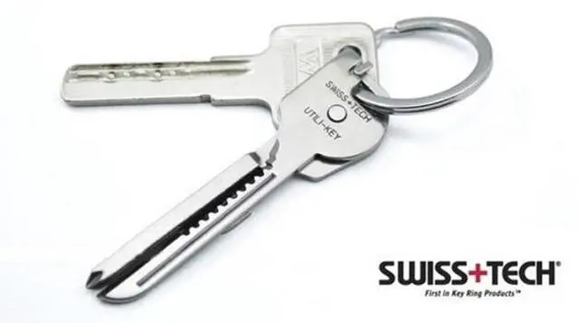 Alt view image 6 of 6 - Swiss+Tech ST66676 Utili-Key 6-in-1 Keyring & Keychain Multi-Function Tool