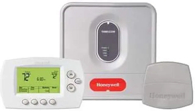 Alt view image 5 of 10 - Honeywell YTH6320R1001 Wireless Thermostat System Kit With Programmable Thermostat