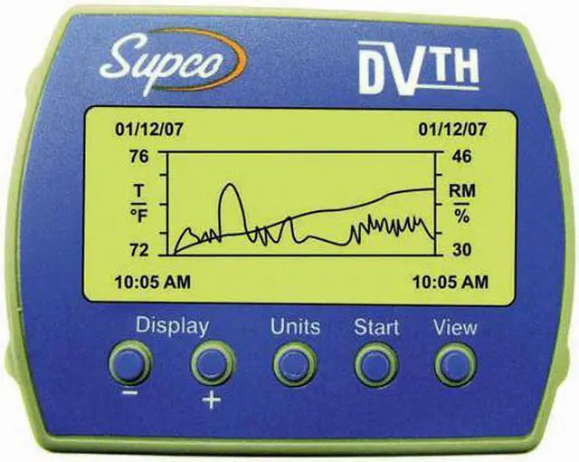 Alt view image 3 of 6 - Supco Data View Logger, Temp and Humidity  DVTH