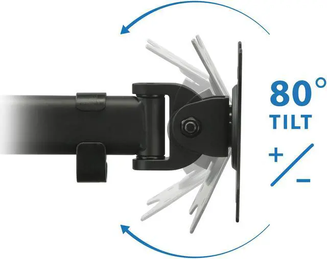 Alt view image 6 of 12 - Mount-It! MI-1752 Full Motion Dual Monitor Desk Mount
