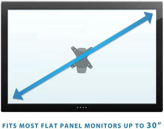 Alt view image 6 of 10 - Mount-It! Monitor Wall Mount  |Fits 17-30 Inch Screens | TAA Compliant | Black