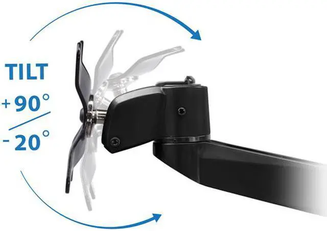Alt view image 5 of 7 - Mount-It! Single Arm Wall Mount for 17-30 Inch Screens | TAA Compliant