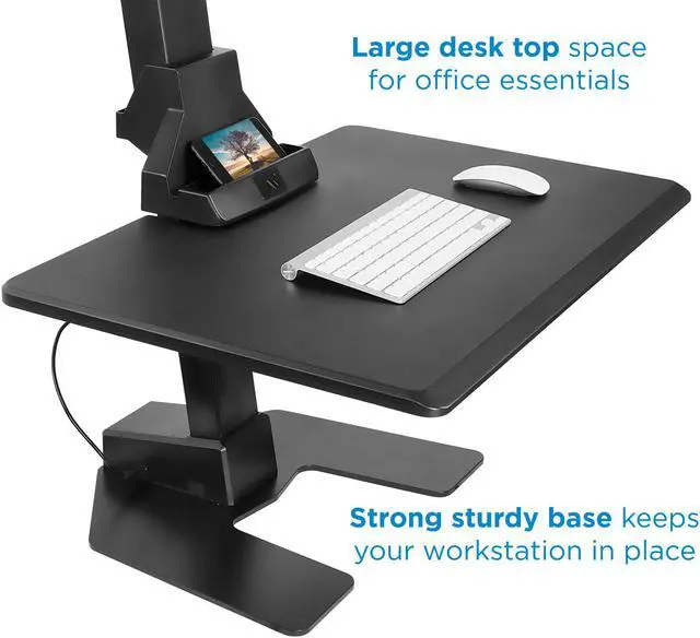 Alt view image 2 of 14 - Mount-It! Electric Gaming Standing Desk Converter with Monitor Mount