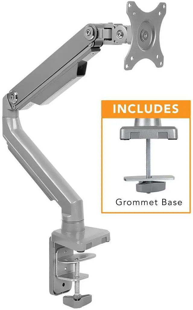 Alt view image 2 of 13 - Mount-It! Single Monitor Arm Mount | Full Motion Spring Arm | Fits Up to 32" Screens