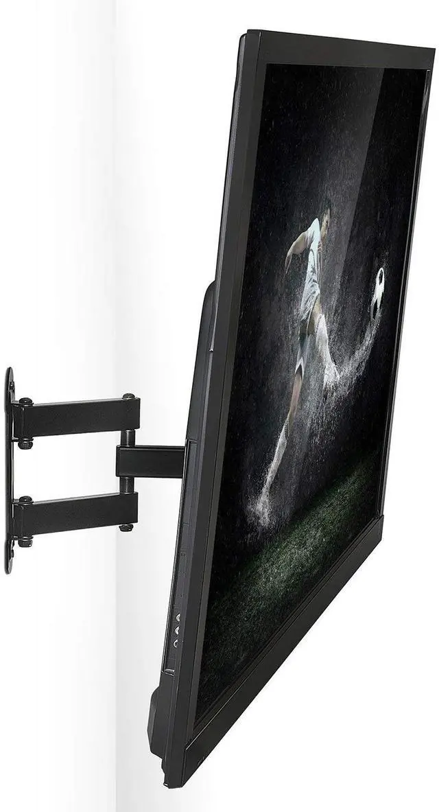 Alt view image 2 of 7 - Mount-It! Swivel TV Wall Mount Corner Bracket | Fits 19" -55" TVs
