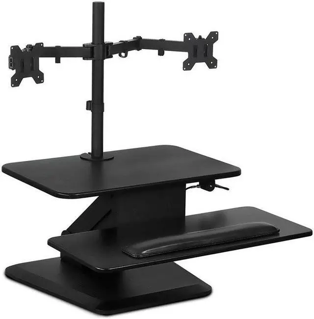 Main image of Mount-It! Standing Desk Converter With Dual Monitor Mount Combo