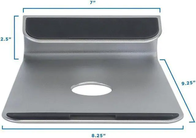 Alt view image 4 of 12 - Mount-It! Tilted Laptop Stand Riser | 15" Max Screen Size