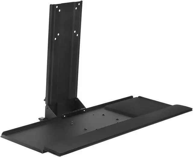 Alt view image 2 of 12 - Mount-It! 25"W Adjustable Standing Keyboard Tray (MI-7915)