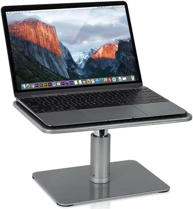 Alt view image 3 of 8 - Mount-It! Height Adjustable Laptop Stand Riser | Fits 13-18 Inch Laptops Tablets