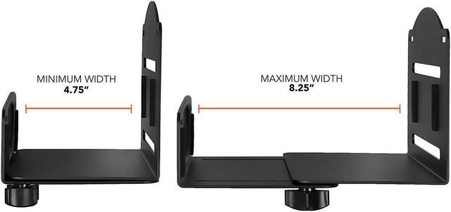 Alt view image 4 of 9 - Mount-It! CPU Wall Mount Bracket | Desktop Computer Tower Holder | 22 Lbs Capacity