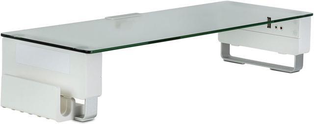 Main image of Mount-It! Computer Monitor Stand with USB Desktop Riser | 32" Max Screen Size