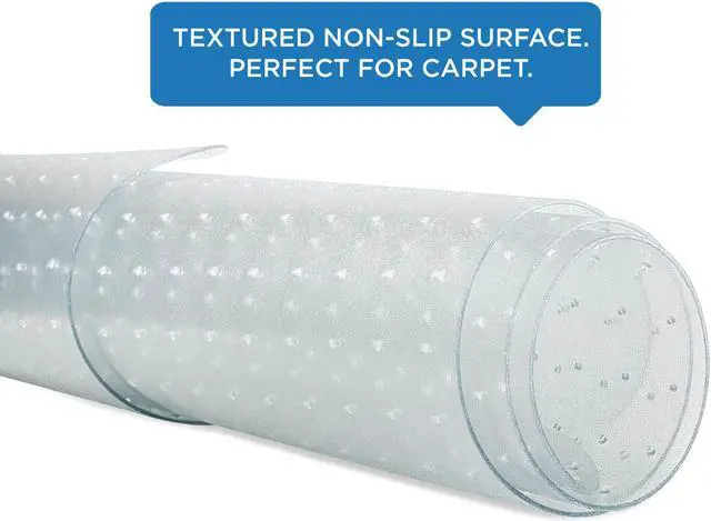 Alt view image 3 of 10 - Mount-It! Clear Chair Mat for Carpet | 47" x 35.5"