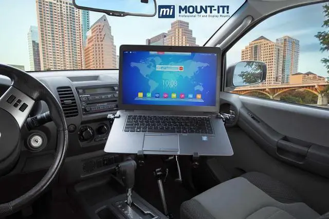 Alt view image 2 of 7 - Mount-It! Vehicle Laptop Mount | Fits 9-17 Inch Screens