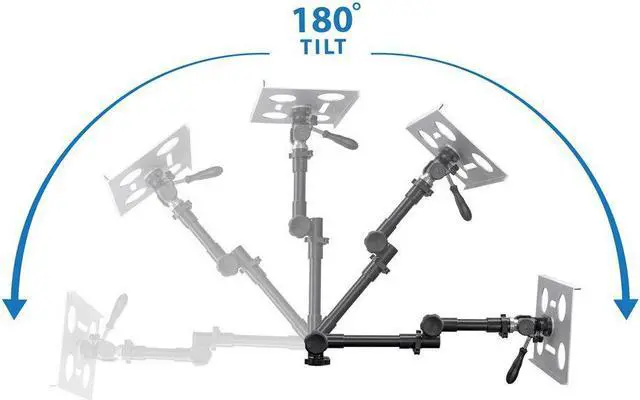 Alt view image 4 of 5 - Mount-It! Car Laptop Mount | Under Car Seat Notebook Stand | 15.4" Max Screen Size