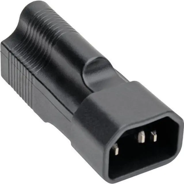 Alt view image 3 of 7 - Tripp Lite NEMA 5-15R to C14 Power Cord Adapter Converter 10A 125V Black