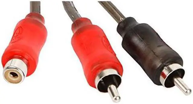 Main image of Stinger 2 channel 1000 series 1 Female / 2 Male Y RCA interconnects