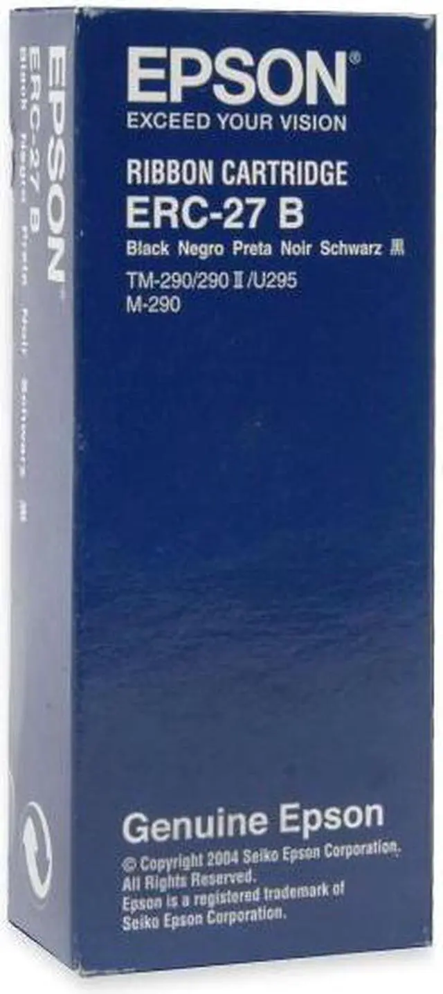 Alt view image 2 of 3 - Epson Corporation EPSON BLACK RIBBON CARTRIDGE ERC-27B