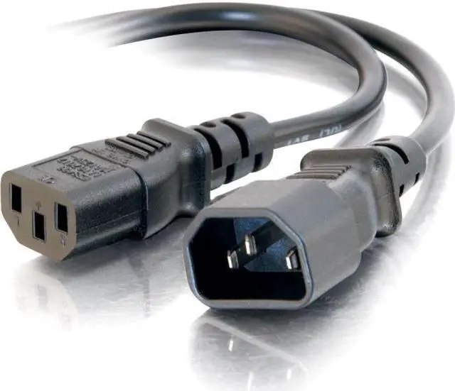 Alt view image 5 of 6 - C2G 03142 C2G : 2FT 18 AWG COMPUTER POWER EXTENSION CORD (IEC320C14 TO IEC320C13) (TAA COM