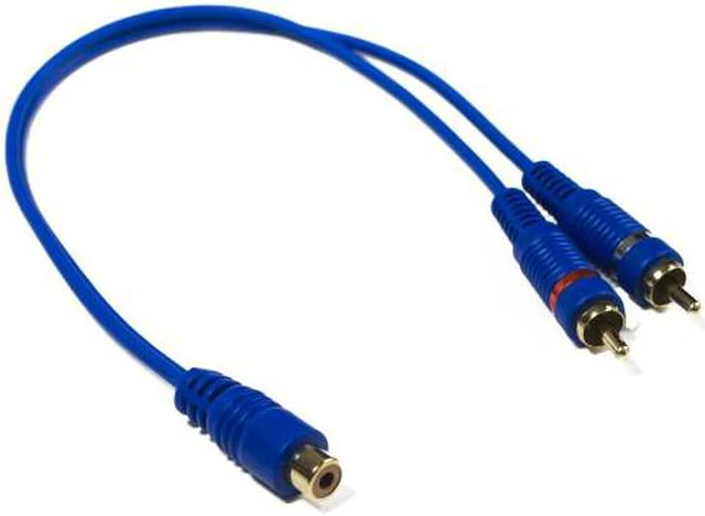 Main image of Stinger Rca Y 2m-1f Blue Interconnects