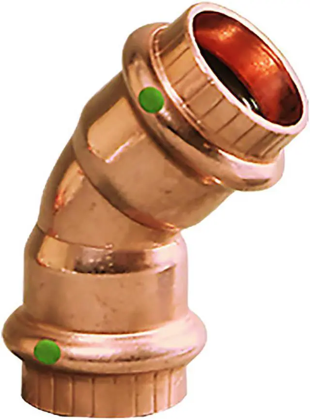 Alt view image 2 of 8 - VIEGA 77033 Viega ProPress 45 elbow, 1-1/4" x 1-1/4"