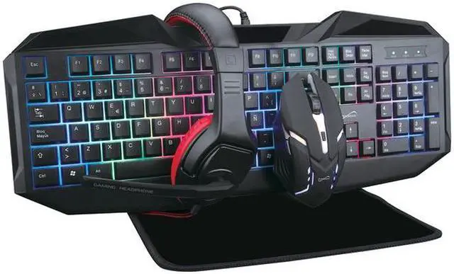 Alt view image 2 of 20 - Supersonic SC-440GK LED Gaming Mechanical Keyboard with Mouse and Headset