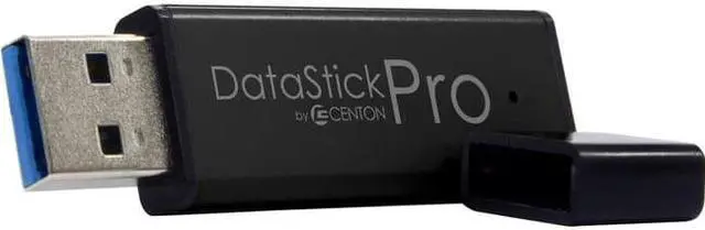 Alt view image 6 of 7 - Centon MP Essential USB 3.0 Datastick Pro (Black) 256GB
