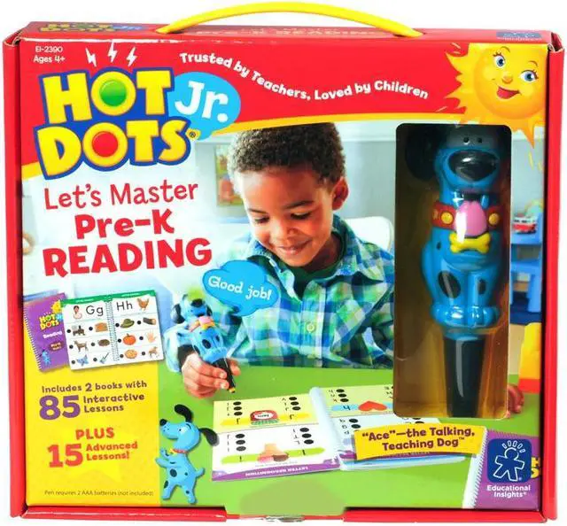 Alt view image 6 of 10 - Educational Insights Hot Dots Jr. Let's Master Pre-K Reading Set with Ace Pen