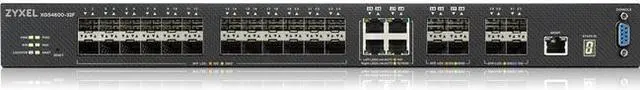 Alt view image 5 of 11 - ZyXEL XGS4600-32F 24-Port Gigabit SFP L3 Managed Aggregation Switch with 4 SFP+ 10G Uplinks and 4 10G Combo (SFP+/RJ-45) Ports