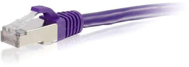Alt view image 5 of 7 - C2G 00903 Cat6 Cable - Snagless Shielded Ethernet Network Patch Cable, Purple (7 Feet, 2.13 Meters)