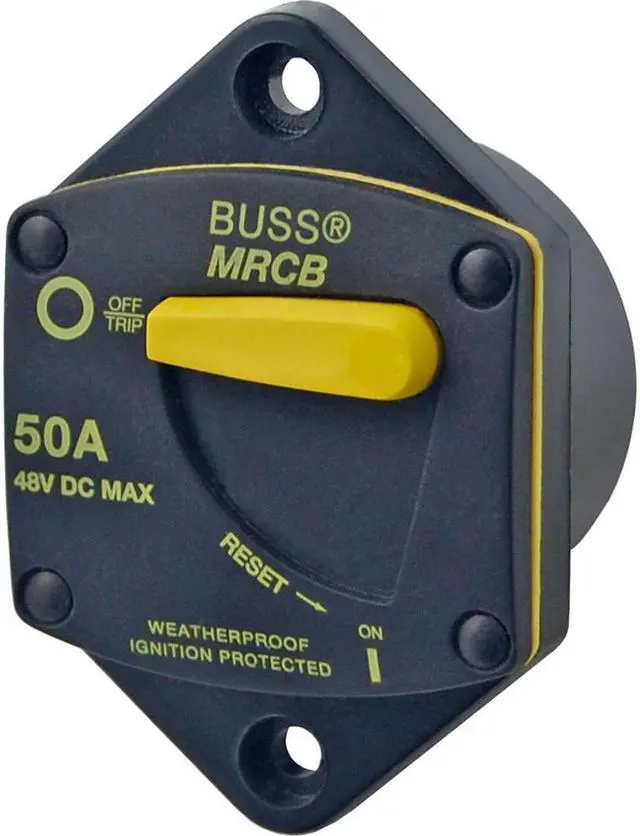 Alt view image 2 of 6 - 187 Series Thermal Circuit Breaker, Panel Mount, 7036, 30A