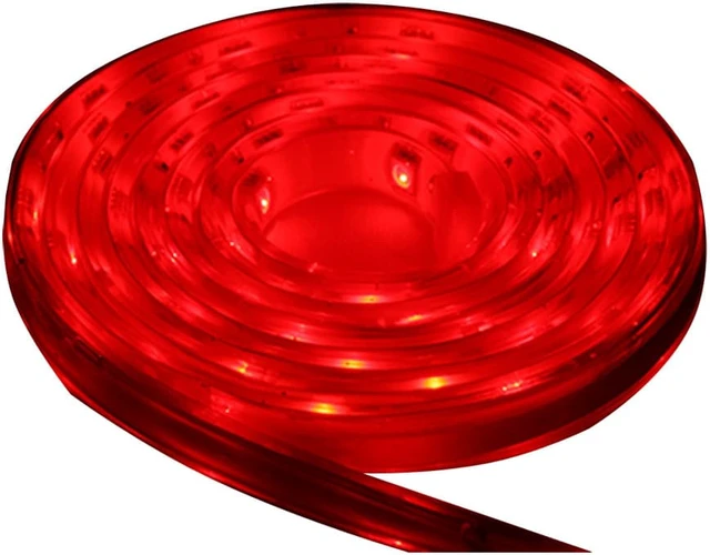Alt view image 2 of 5 - Lunasea Flexible Strip LED - 5M w/Connector - Red - 12V