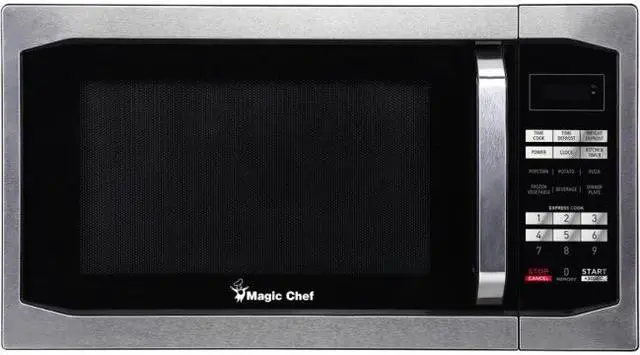 Alt view image 6 of 17 - Magic Chef MCM1611ST 1100 Watt 1.6 Cubic Feet Digital Microwave, Stainless Steel