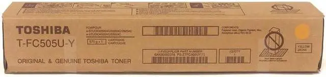 Alt view image 4 of 7 - Toshiba TFC505UY E-Studio2505Ac 3005Ac 3505Ac 4505Ac 5005Ac Yellow Toner Cartridge (33600 Yield)