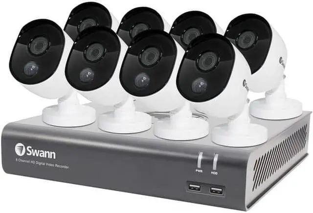 Alt view image 7 of 7 - Swann - SWDVK-845808V-US - Swann SWDVK-845808V-US 8-Channel 1080p 1TB DVR with 8 Cameras & Google Assistant
