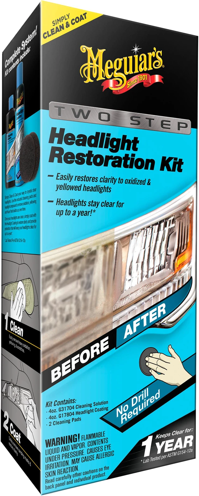 Alt view image 4 of 13 - Meguiar's G2970 Two Step Headlight Restoration Kit