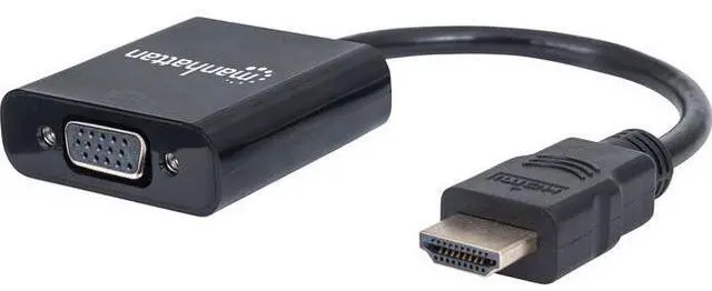 Alt view image 8 of 10 - Manhattan Hdmi Male To Vga Female Converter With Optional Usb Micro-B Power Port - Retail Blister