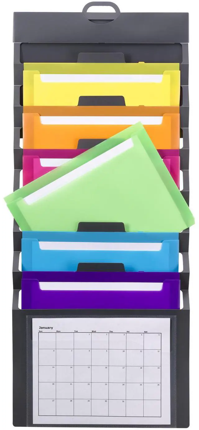 Alt view image 3 of 20 - Smead Organizer,Wall,6pckt,Gy 92060