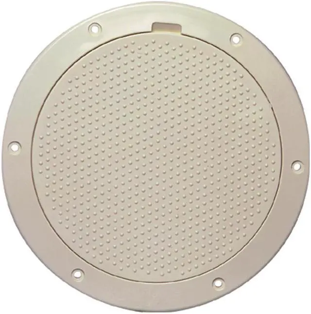 Main image of Beckson 6" Non-Skid Pry-Out Deck Plate - Beige
