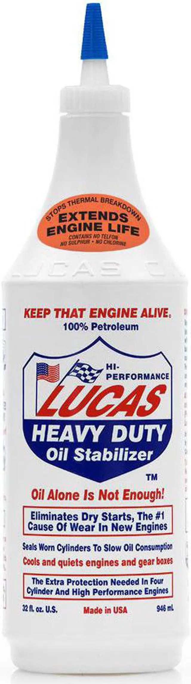 Main image of LUCAS OIL 10001 LUCAS OIL 10001 HEAVY DUTY OIL STABILIZER QUART