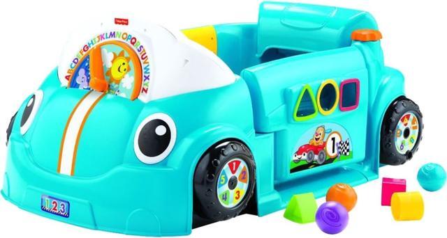 Alt view image 8 of 10 - Fisher-Price Laugh & Learn Crawl Around Car Baby Activity Learning Toy, Blue