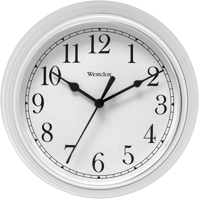 Main image of Westclox 46994A 9" Decorative Wall Clock (White)