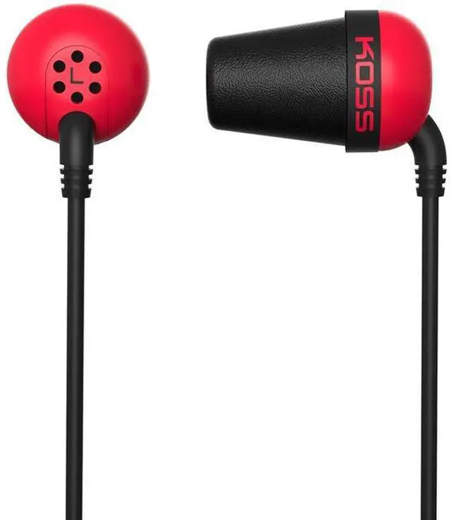 Alt view image 4 of 7 - KOSS Red PLUGR Earbud Noise Isolating