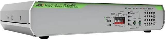Alt view image 3 of 5 - Allied Telesis 8-Port 10/100/1000T Unmanaged Switch With Internal Psu