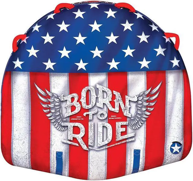 Alt view image 4 of 5 - WOW Watersports 20-1010 Born to Ride 1 to 2 Person Towable Tube with Handles