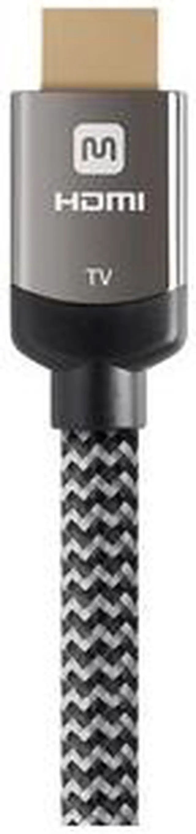 Alt view image 8 of 17 - Monoprice HDMI Cable - 30 Feet - Gray | High Speed, Active Chipset, 4K@60Hz, 18Gbps, HDR, 28AWG, YUV, 4:4:4, CL3 - Luxe Series